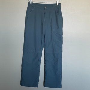 Mountain Equipment Coop blue convertible hiking pants size 14